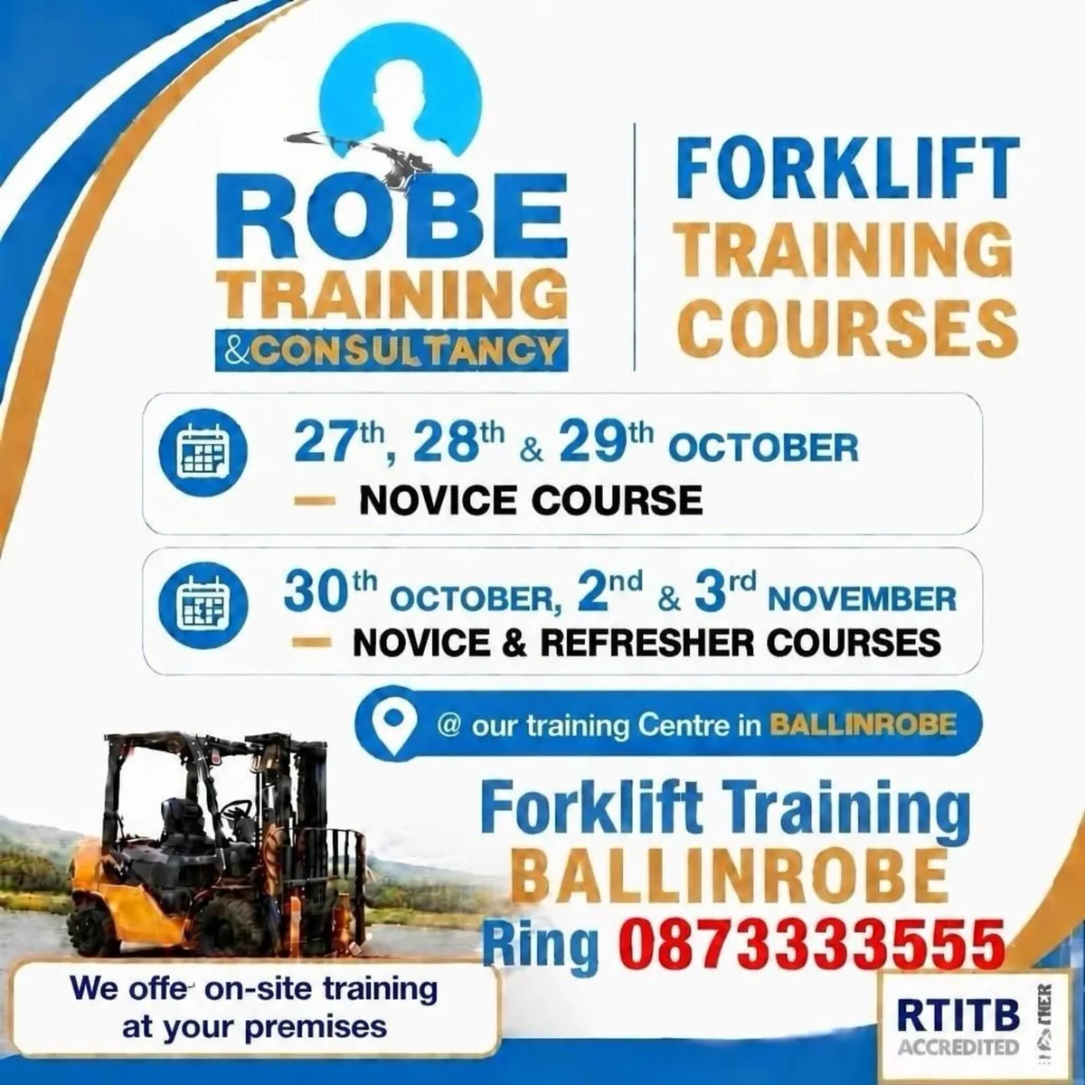 Forklift Training Nationwide …. MAYO.. GALWAY etc - Image 1
