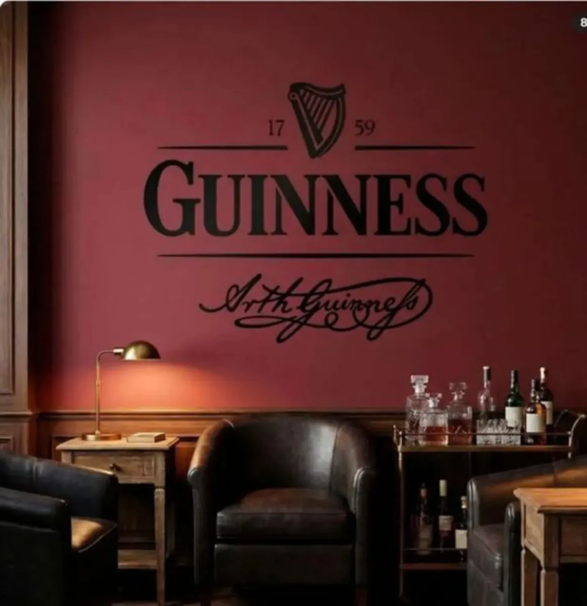 BN Unused Guinness Promotional Wall Graphic - Image 4