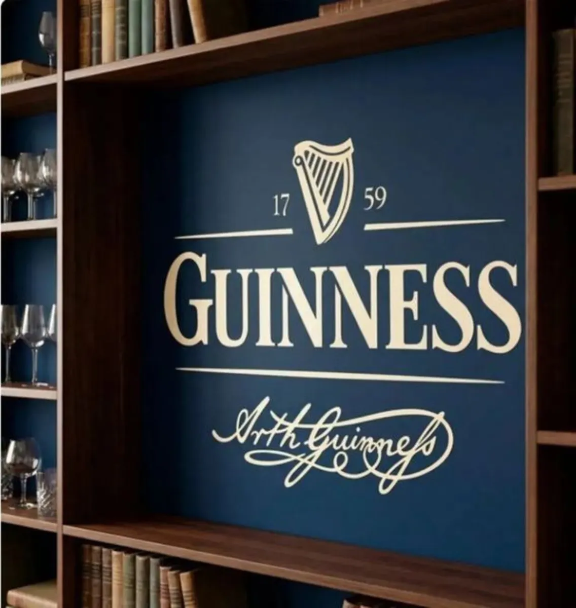 BN Unused Guinness Promotional Wall Graphic - Image 1