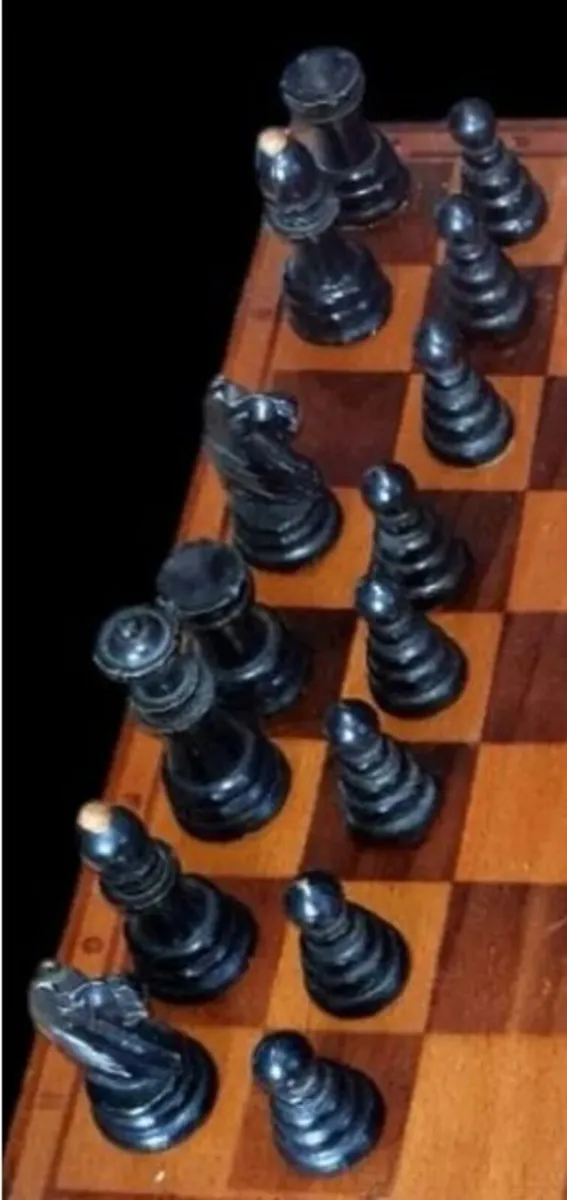Vintage Wooden Chess Set–Unique Cork City History - Image 2
