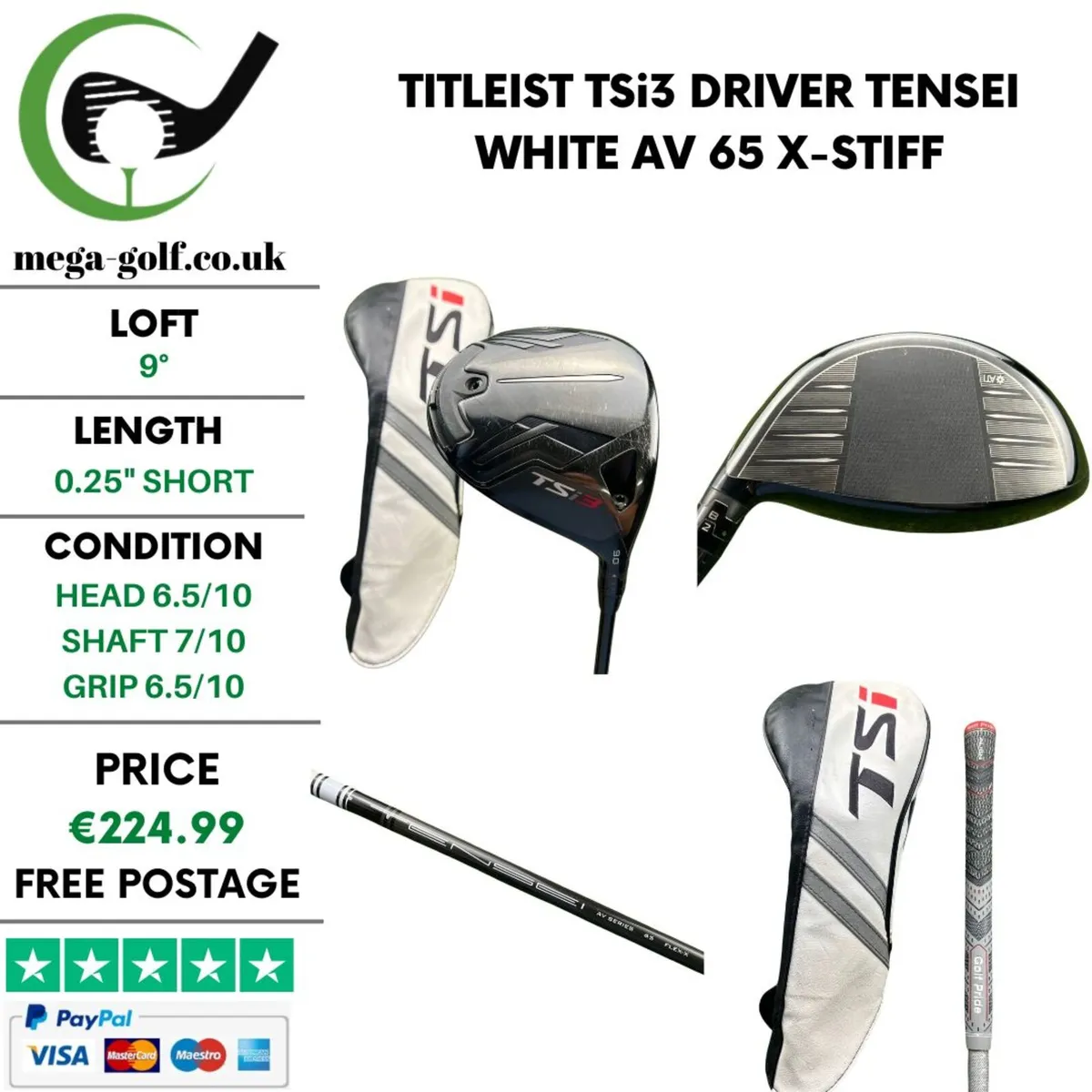 Titleist TSi3 Driver / 9° / X-Stiff - Image 1