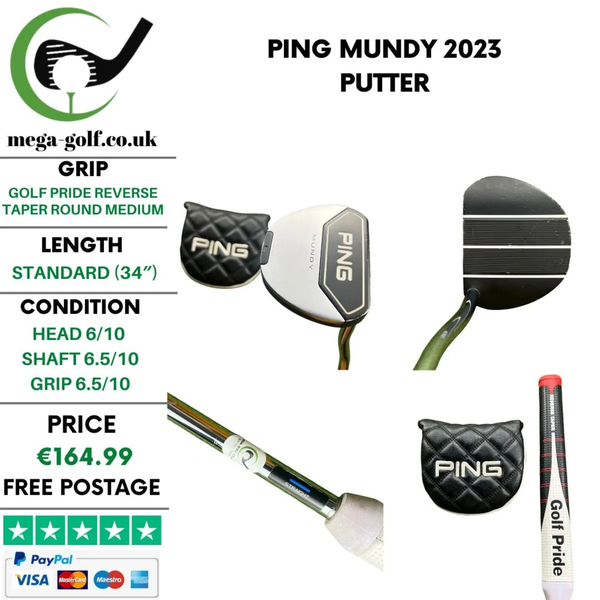 Ping Mundy 2023 Putter / 34'' - Image 1