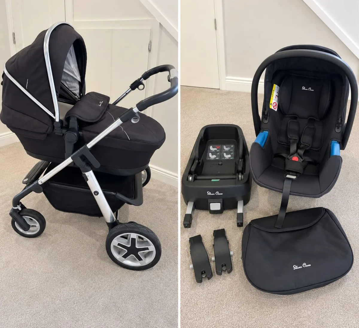 Silver Cross 3 in 1 Travel System - Image 1