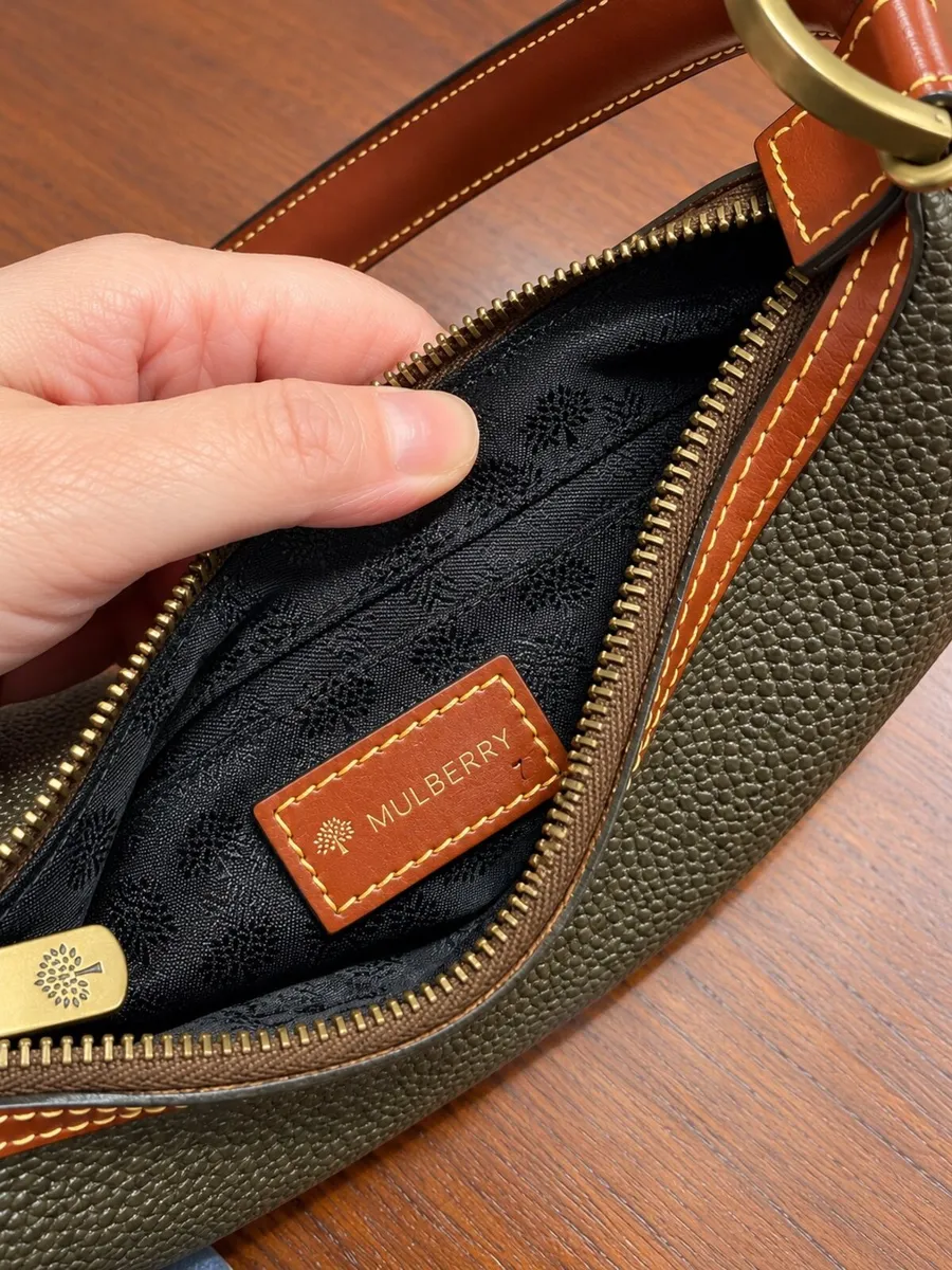 Vintage Mulberry Leather Handbag - Image 4