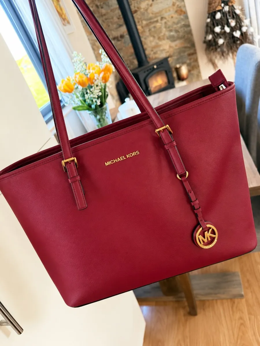 Genuine Michael Kors Burgundy Tote - Image 1