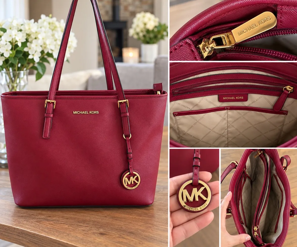 Genuine Michael Kors Burgundy Tote - Image 2