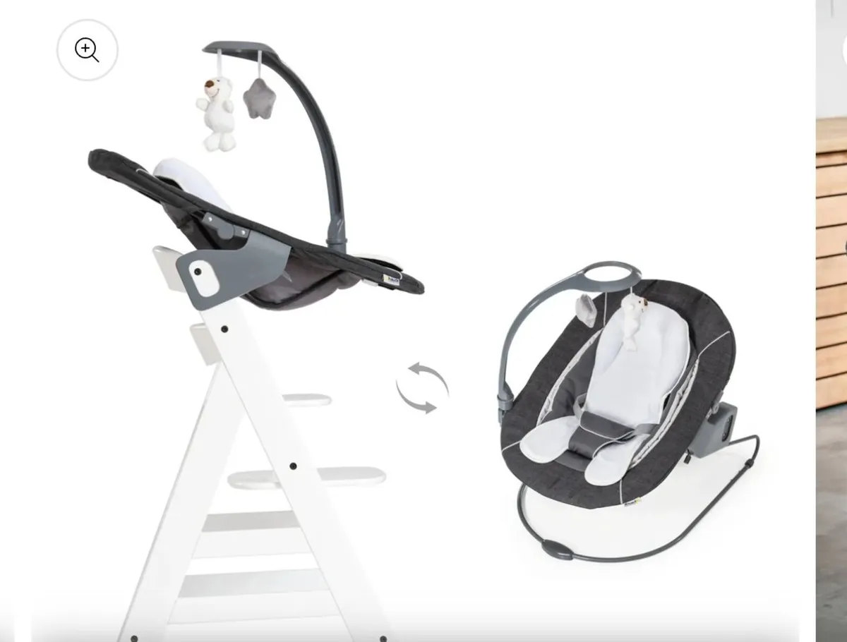 Hauck alpha wooden high chair bundle - Image 1