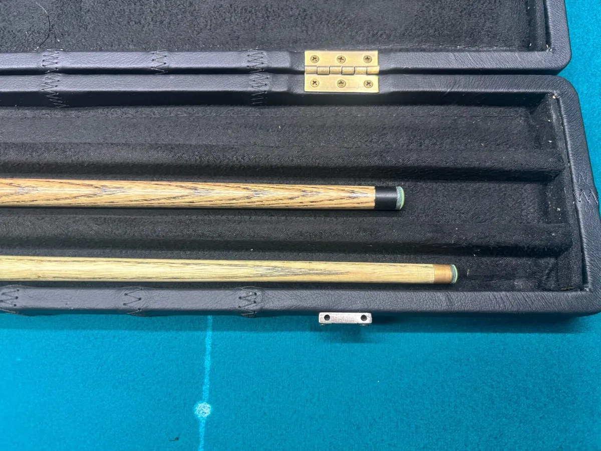 Cue case and 2 cues for sale - Image 3