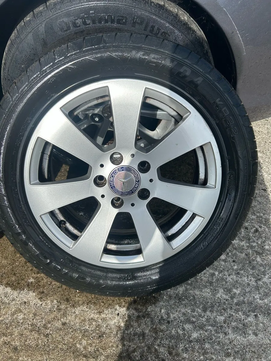 16” 5x112 Mercedes Alloys + Tyres - Image 2