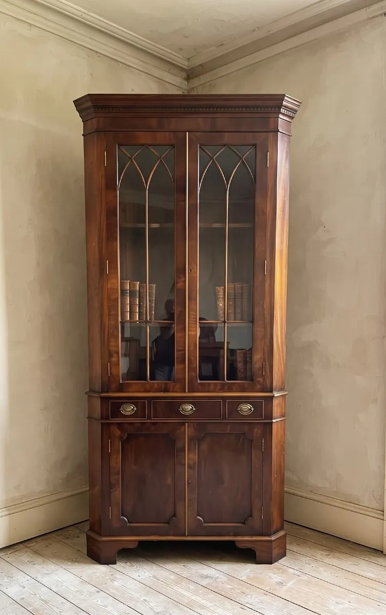 Large Antique Corner Cabinet- Circa 1920s