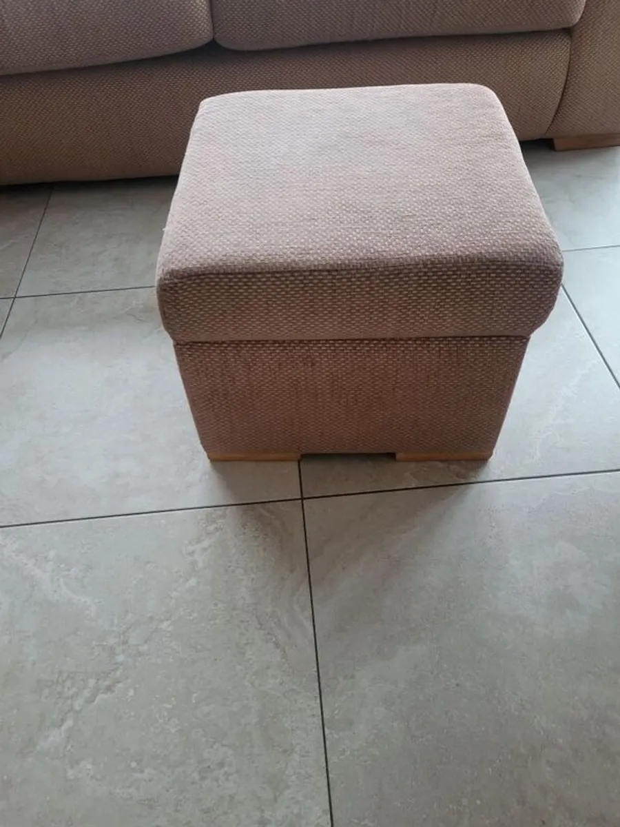 Large 4-Seater Couch, Armchair & Footstool - Image 4