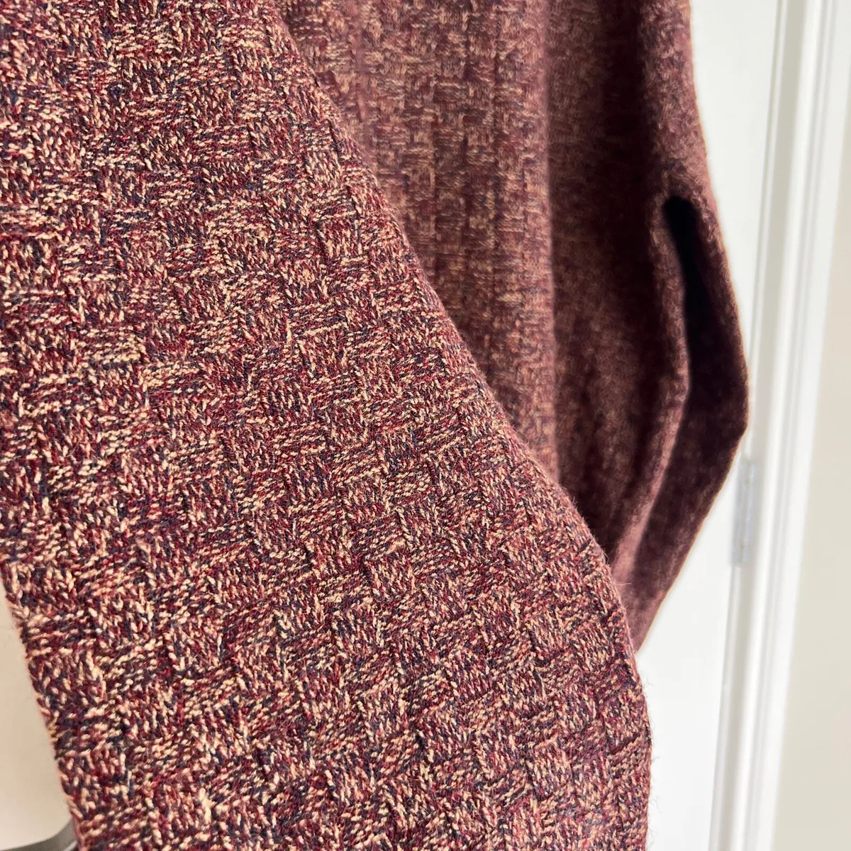 NEW George Men’s 3XL Burgundy Textured Knit Jumper - Image 4