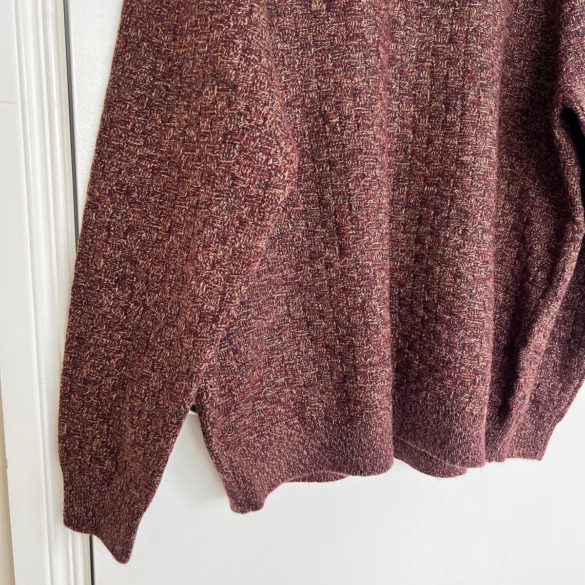 NEW George Men’s 3XL Burgundy Textured Knit Jumper - Image 2