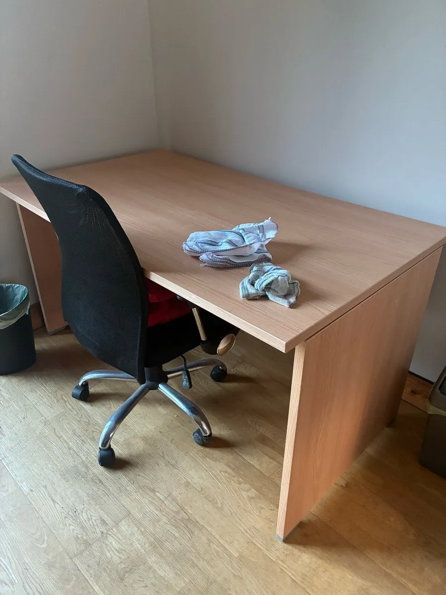 Desk and chair