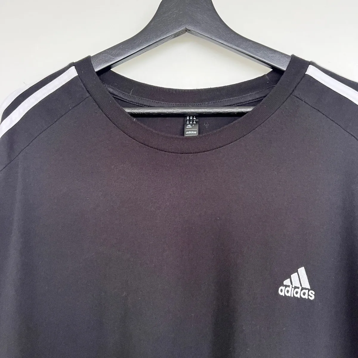 Adidas 3-Stripes Black T-Shirt 3XL - Image 2