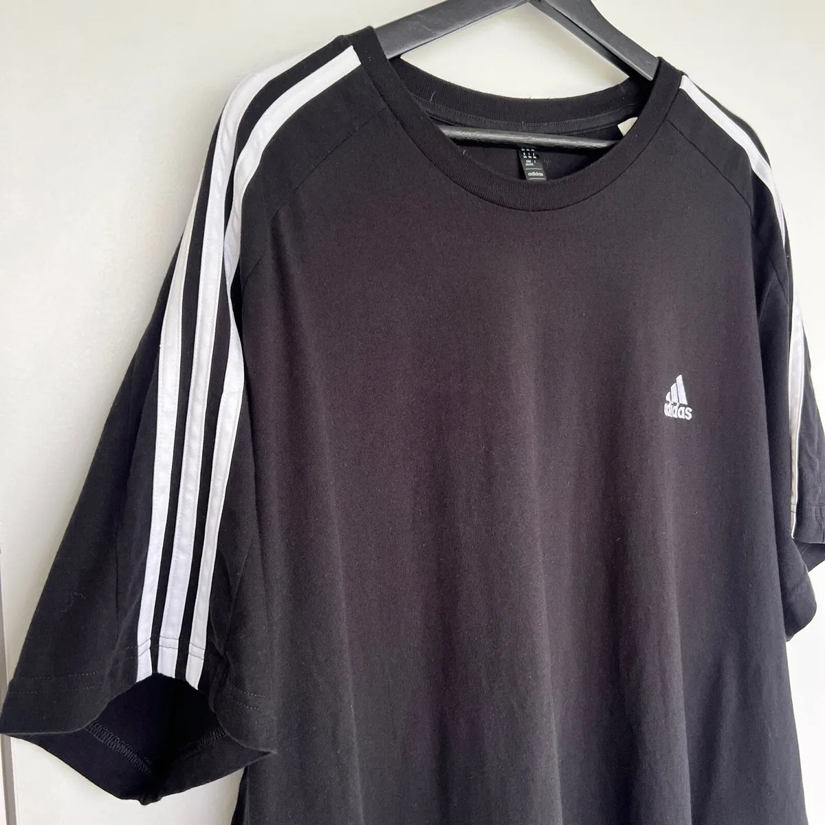 Adidas 3-Stripes Black T-Shirt 3XL - Image 4