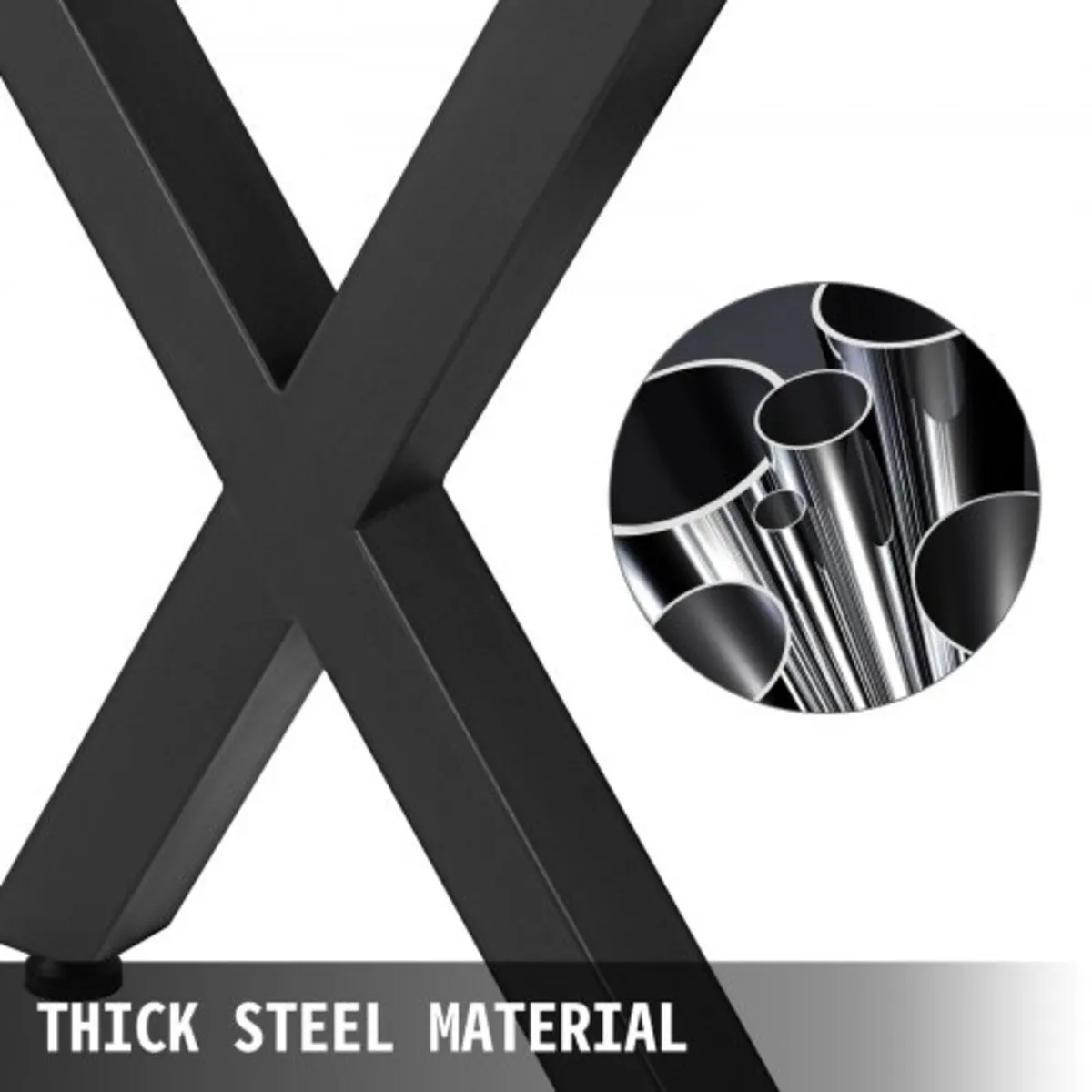 Metal Table Legs 28.4 x 31.1 Inch Black Table Legs - Image 3