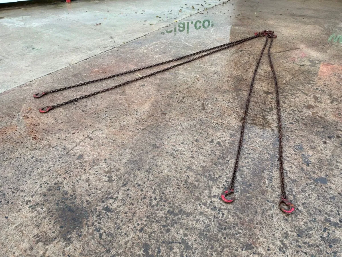 10ft x 8mm Lifting chains / 4 leg brothers.......1 - Image 3