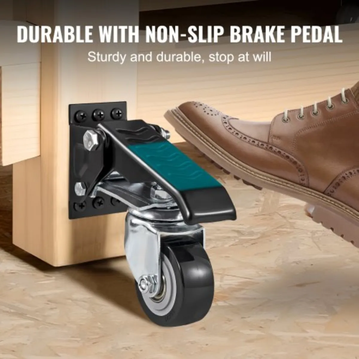 Workbench Caster Wheels, 74.8kg Load Capacity, Set - Image 3