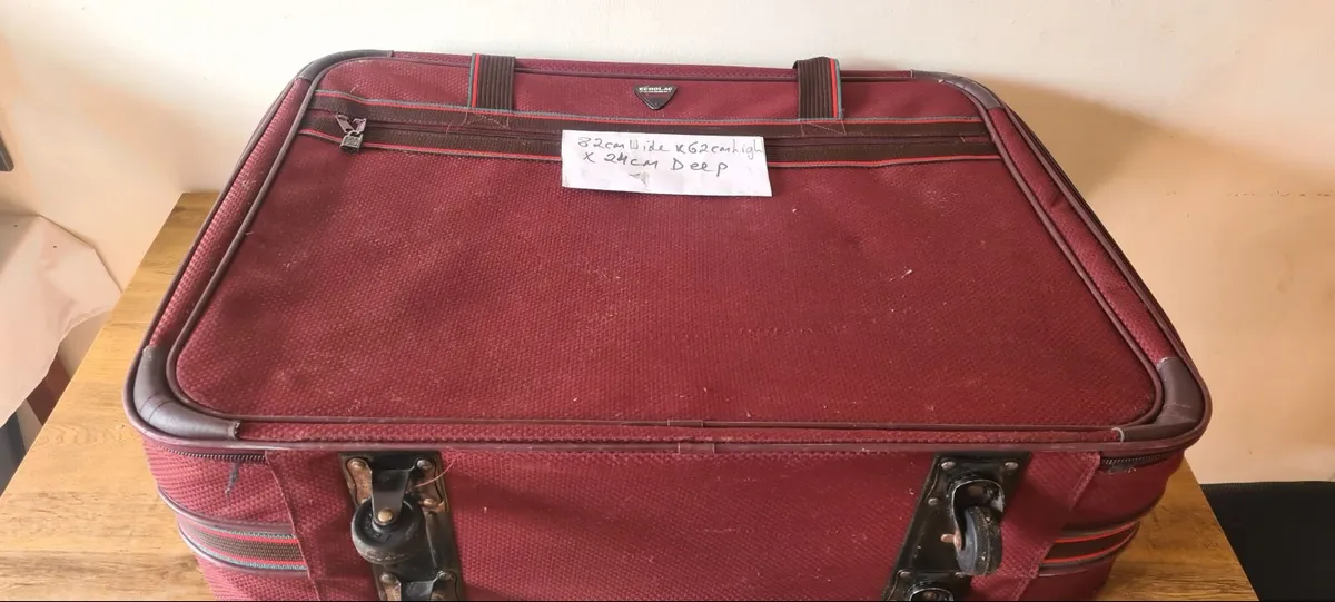 Large Suit Case on wheels Sturdy and durable …………… - Image 1