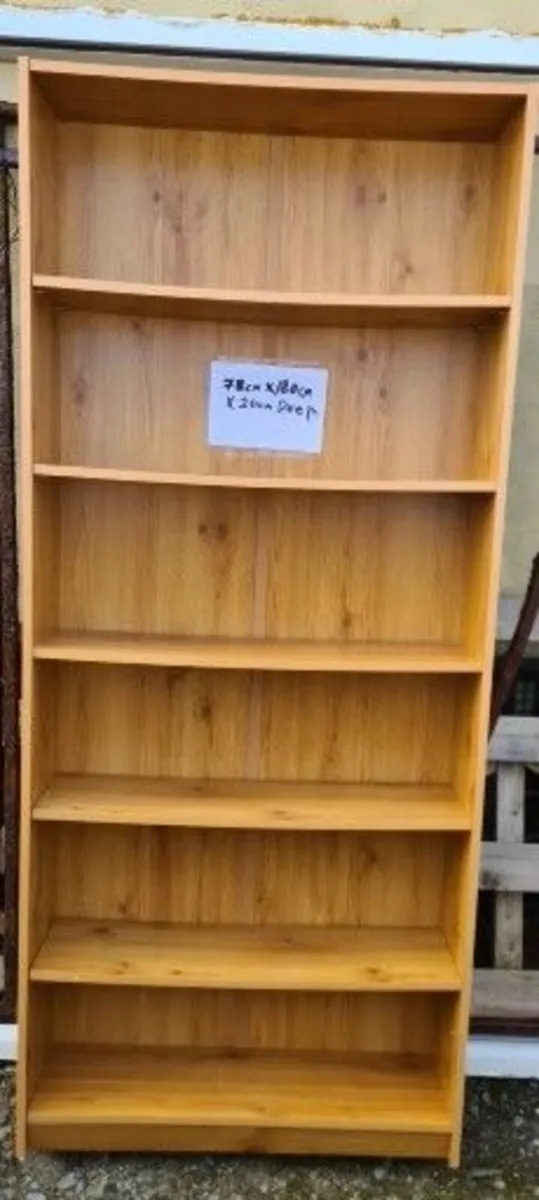 Free Standing Wooden Shelving 78cm wide x 180cm