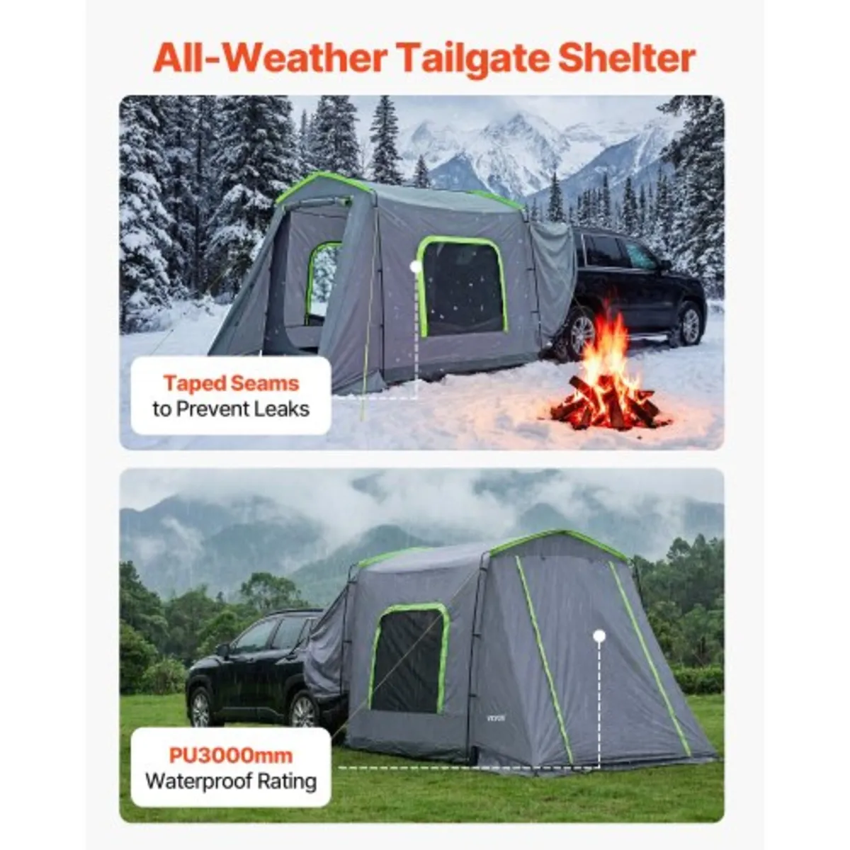 Large SUV Tent for 5–9 Person, 10.6 x 8 FT All-Sea - Image 3