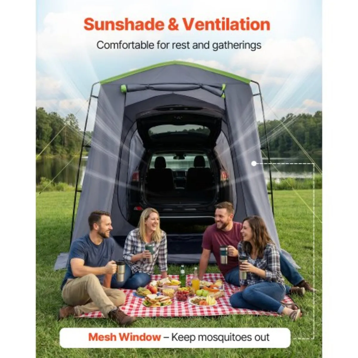 Large SUV Tent for 5–9 Person, 10.6 x 8 FT All-Sea - Image 4