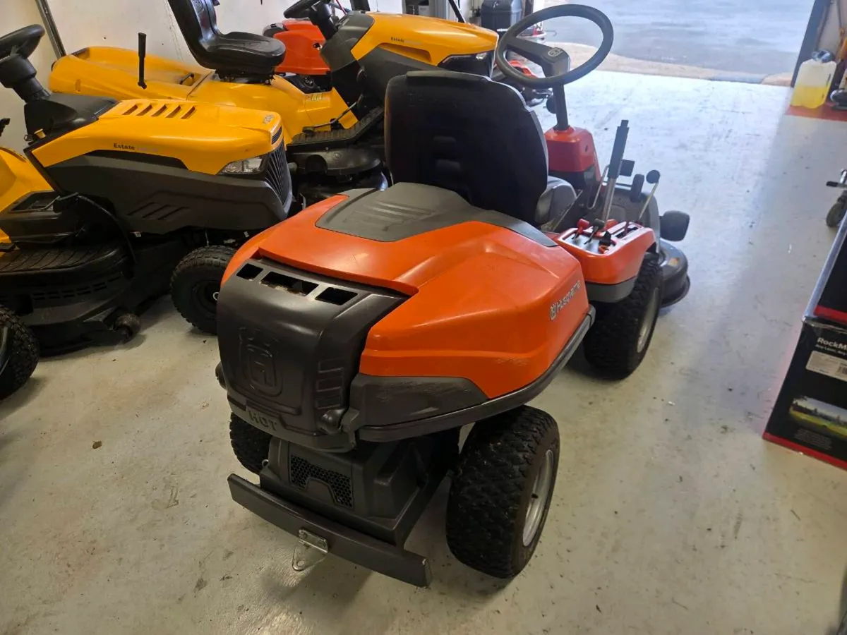 Front Deck husquvana lawnmower for sale - Image 4