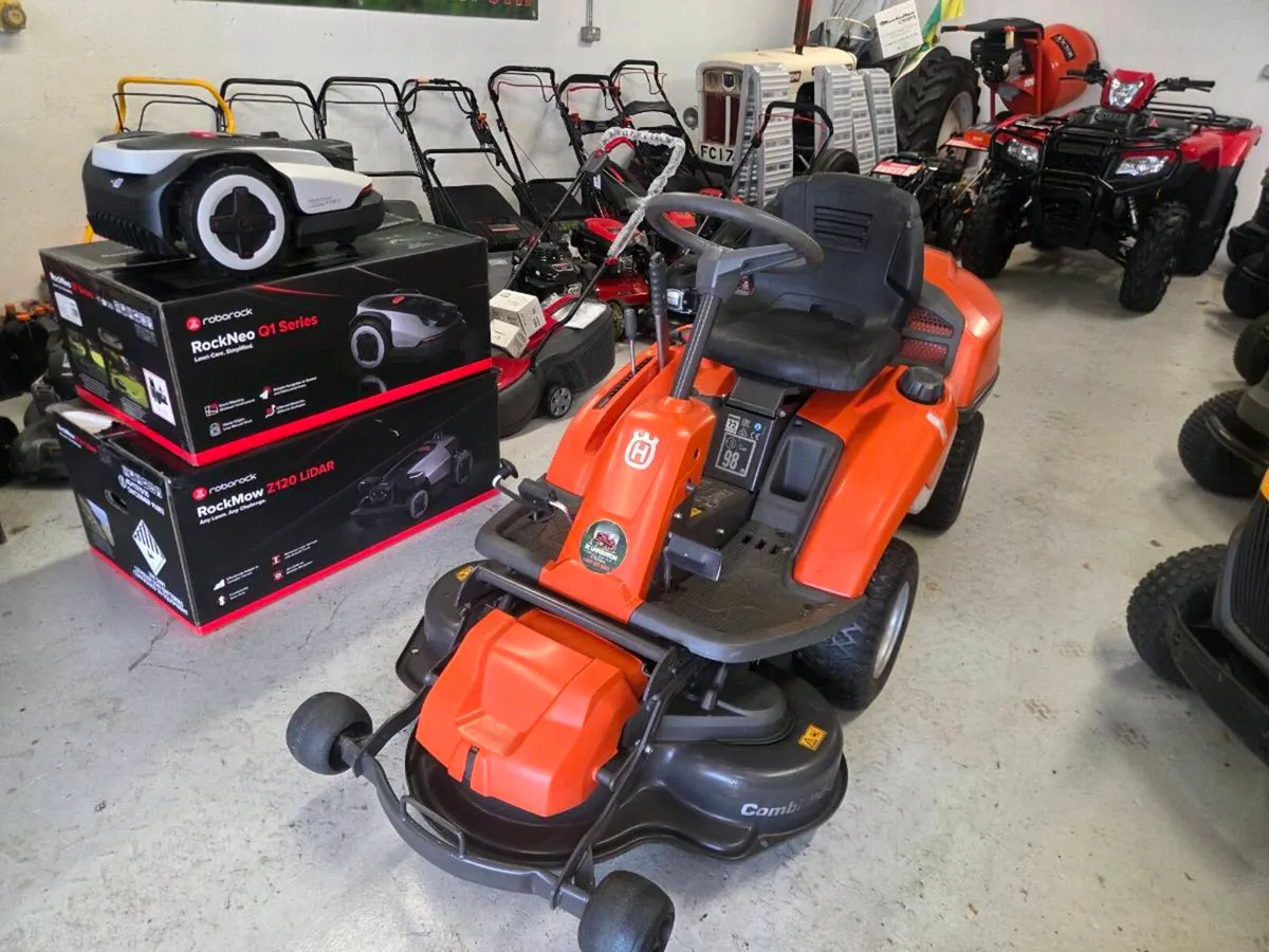 Front Deck husquvana lawnmower for sale - Image 1