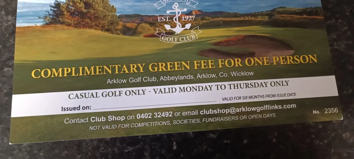 Golf voucher - Image 2