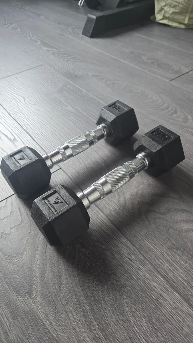 2kg hex dumbbells - Image 1