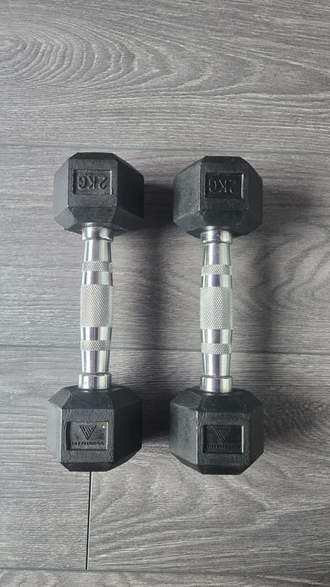 2kg hex dumbbells - Image 2