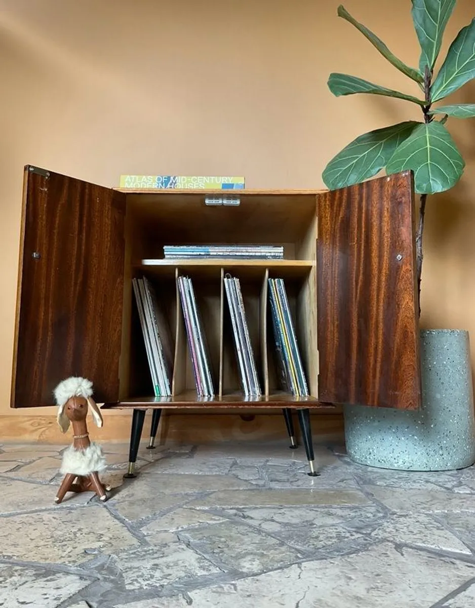 cabinet mid century vinyl cabinet - Image 4