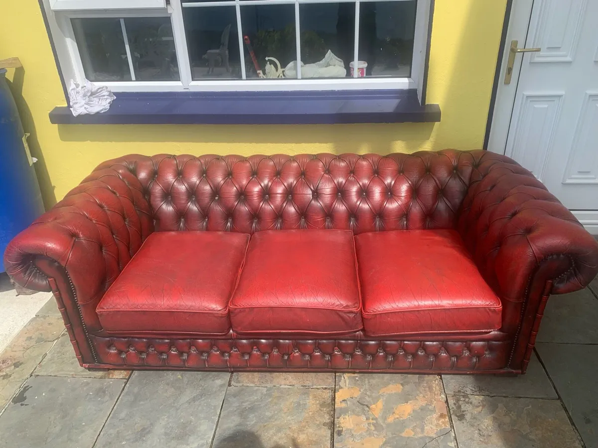 Oxblood Chesterfield Sofa - Image 2