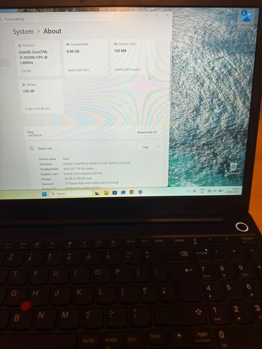 Lenovo Thinkpad E15 core i5 gen10 - Image 2