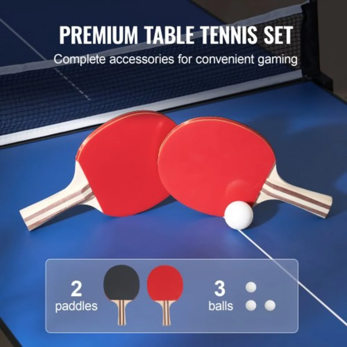 Ping Pong Table, Mid-Size Table Tennis Game, Indoo - Image 4