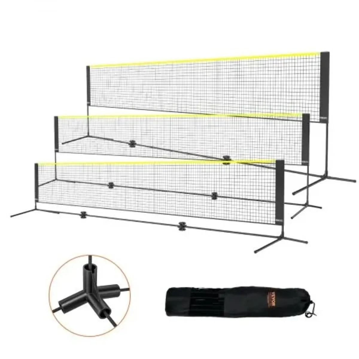 Badminton Net, Height Adjustable Volleyball Net, 1 - Image 1