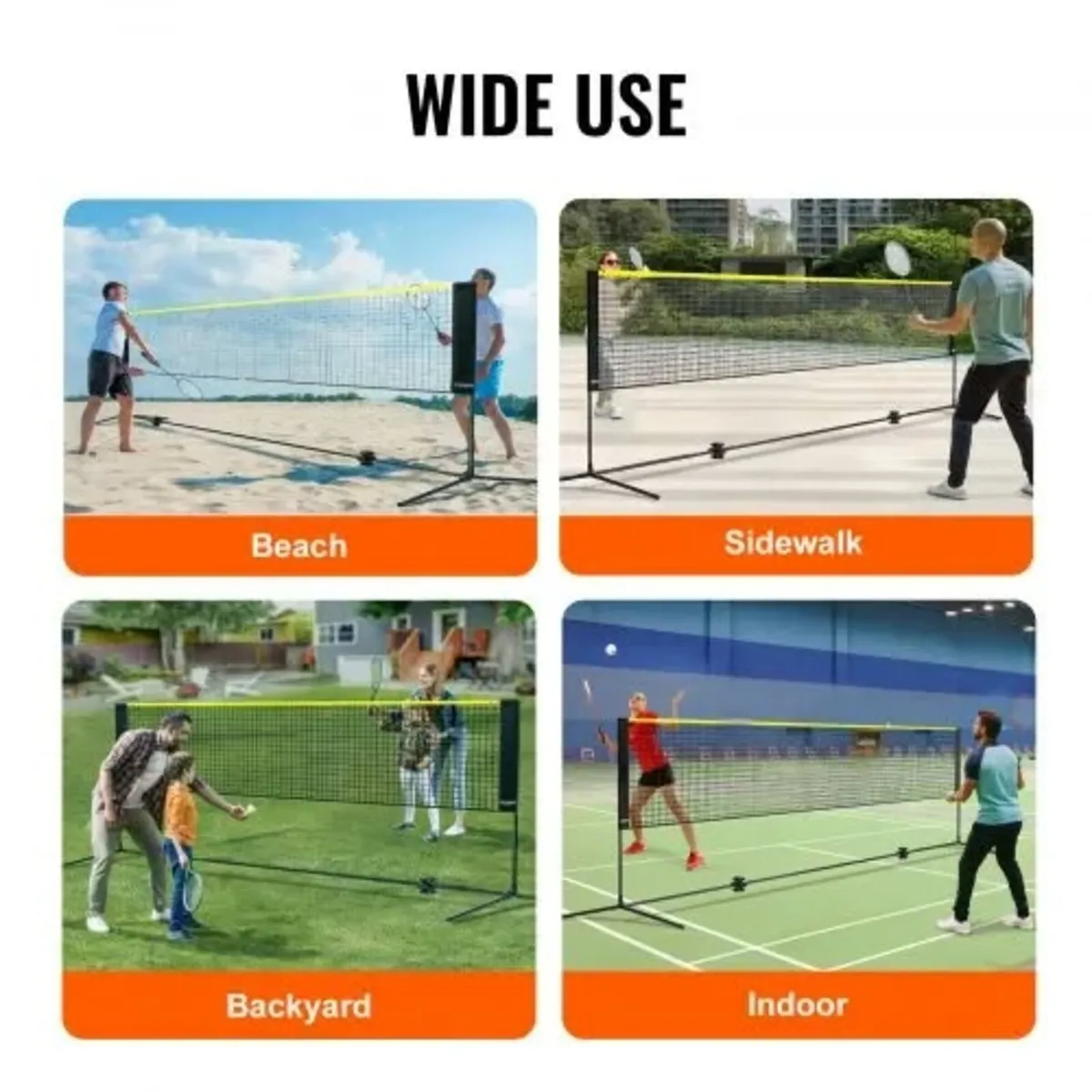 Badminton Net, Height Adjustable Volleyball Net, 1 - Image 4