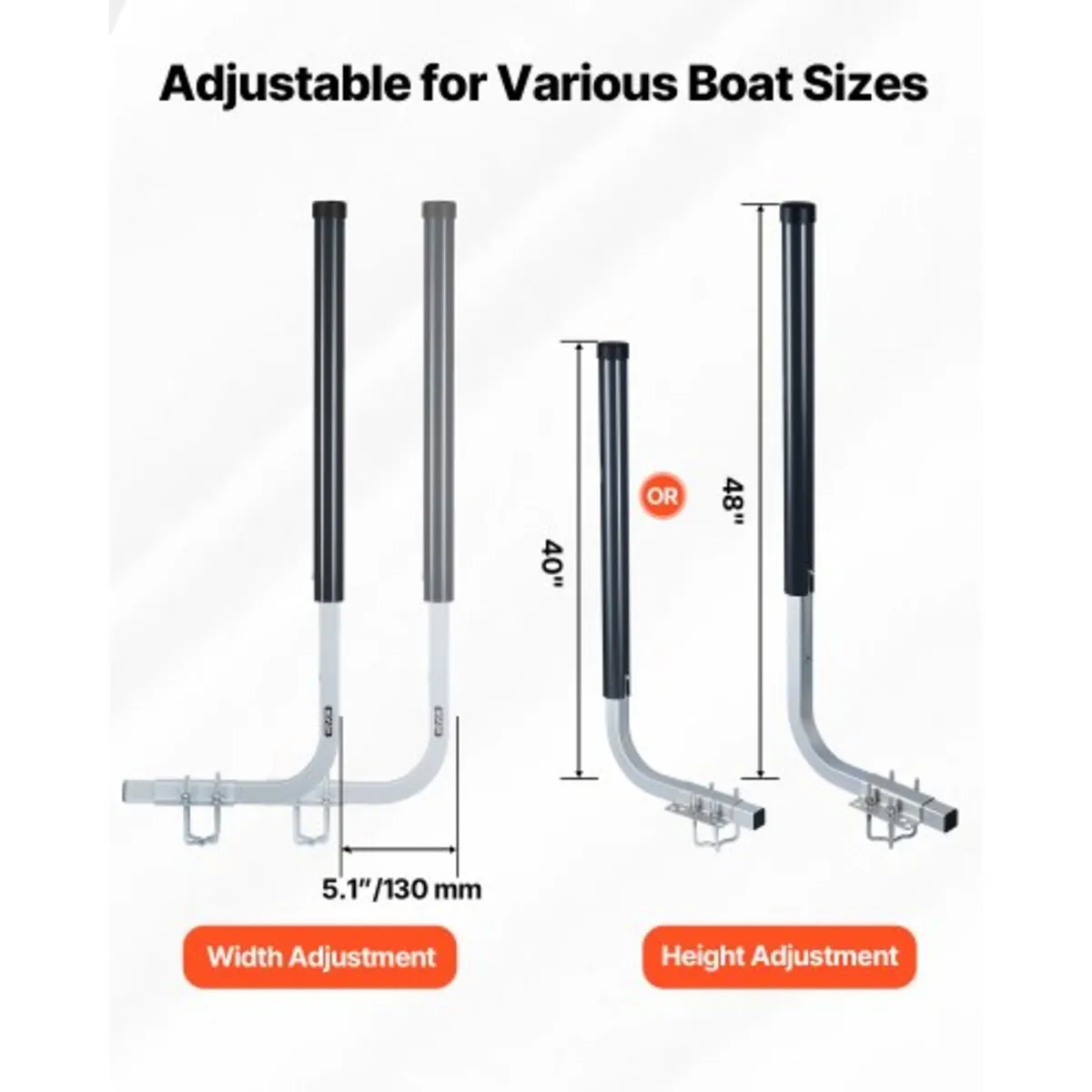 Boat Trailer Guides, 1016 mm/1219 mm Height Guide - Image 2