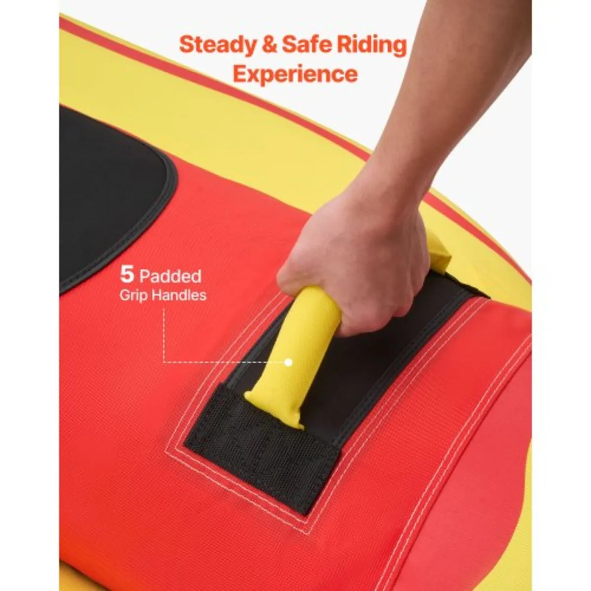Towable Tubes for Boating, 5 Riders Inflatable Boa - Image 2