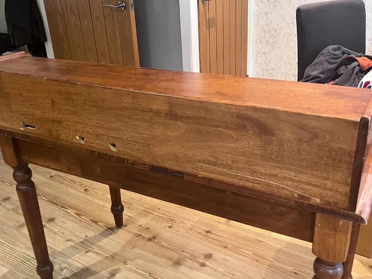 Malaysian Antique Mahogany Desk - Image 3