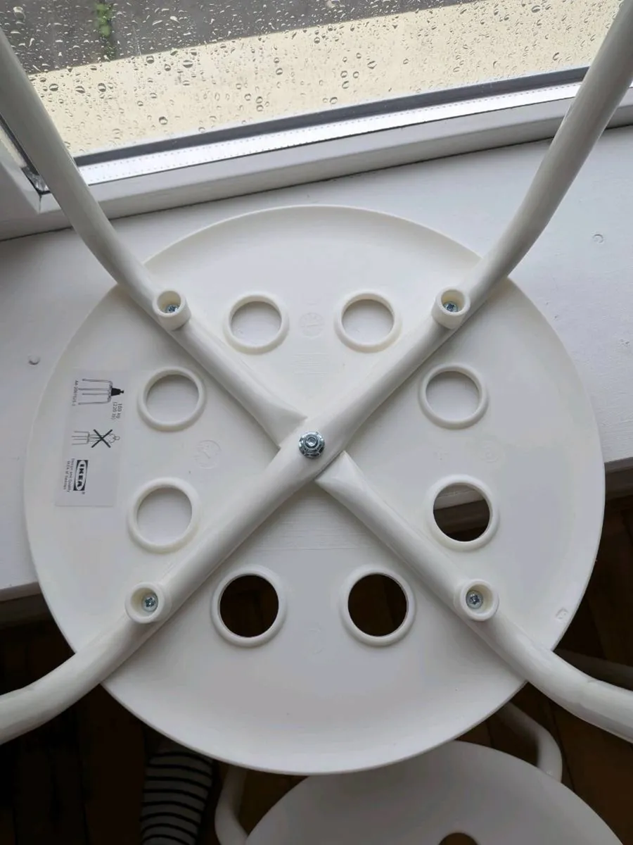 Set of 4 IKEA MARIUS Stools - White - Image 2