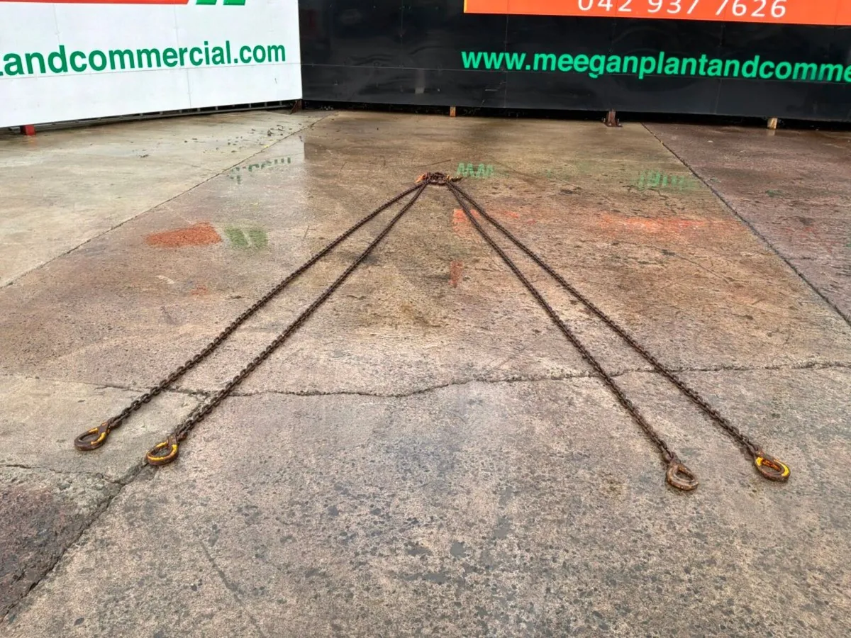 15ft x 10mm Lifting chains....4 leg brothers...... - Image 2