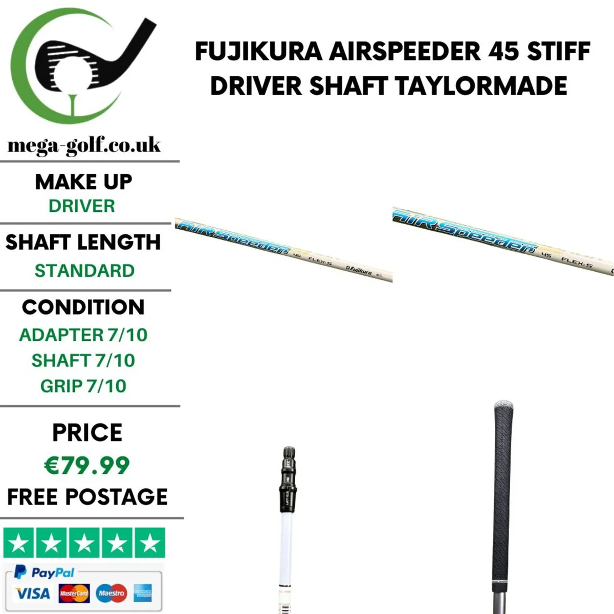 Fujikura Airspeeder 45 Stiff Driver Shaft - Image 1