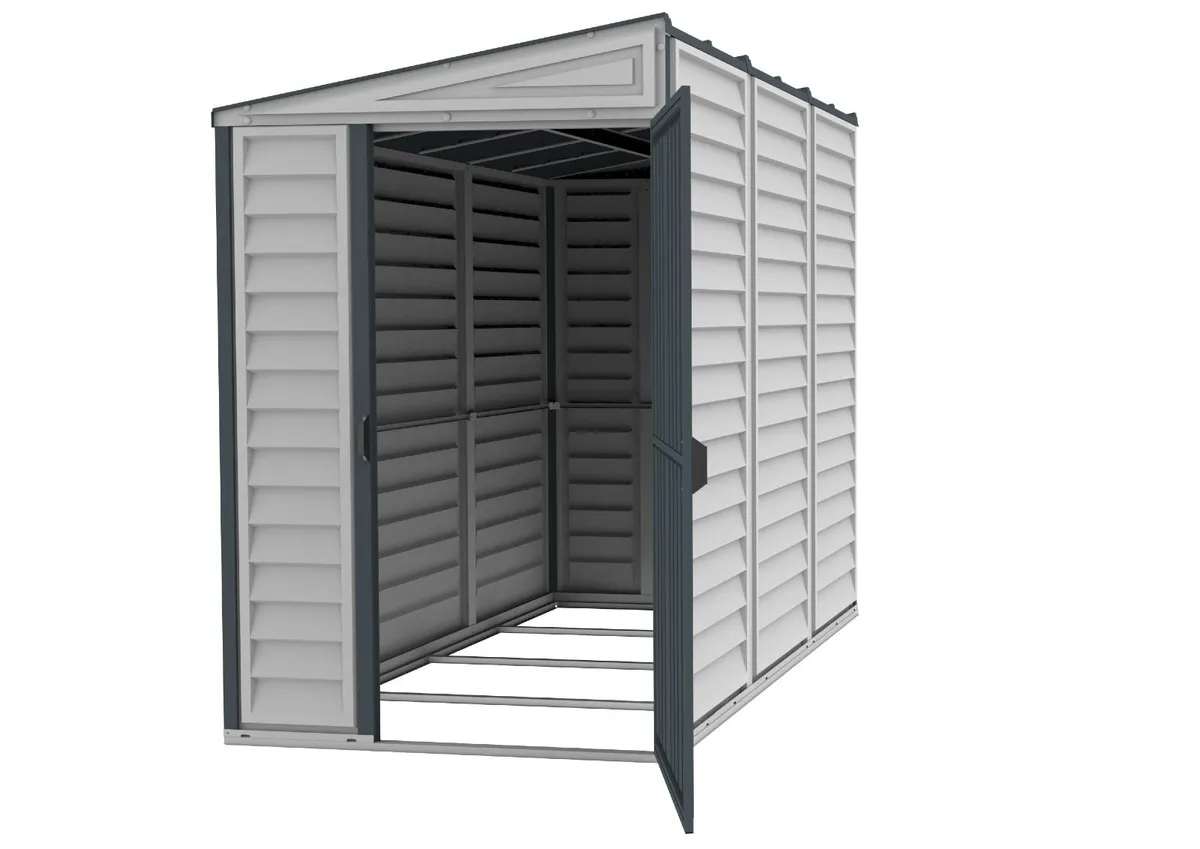 4x8 Duramax SideMate PLUS Vinyl Pent Shed – - Image 3