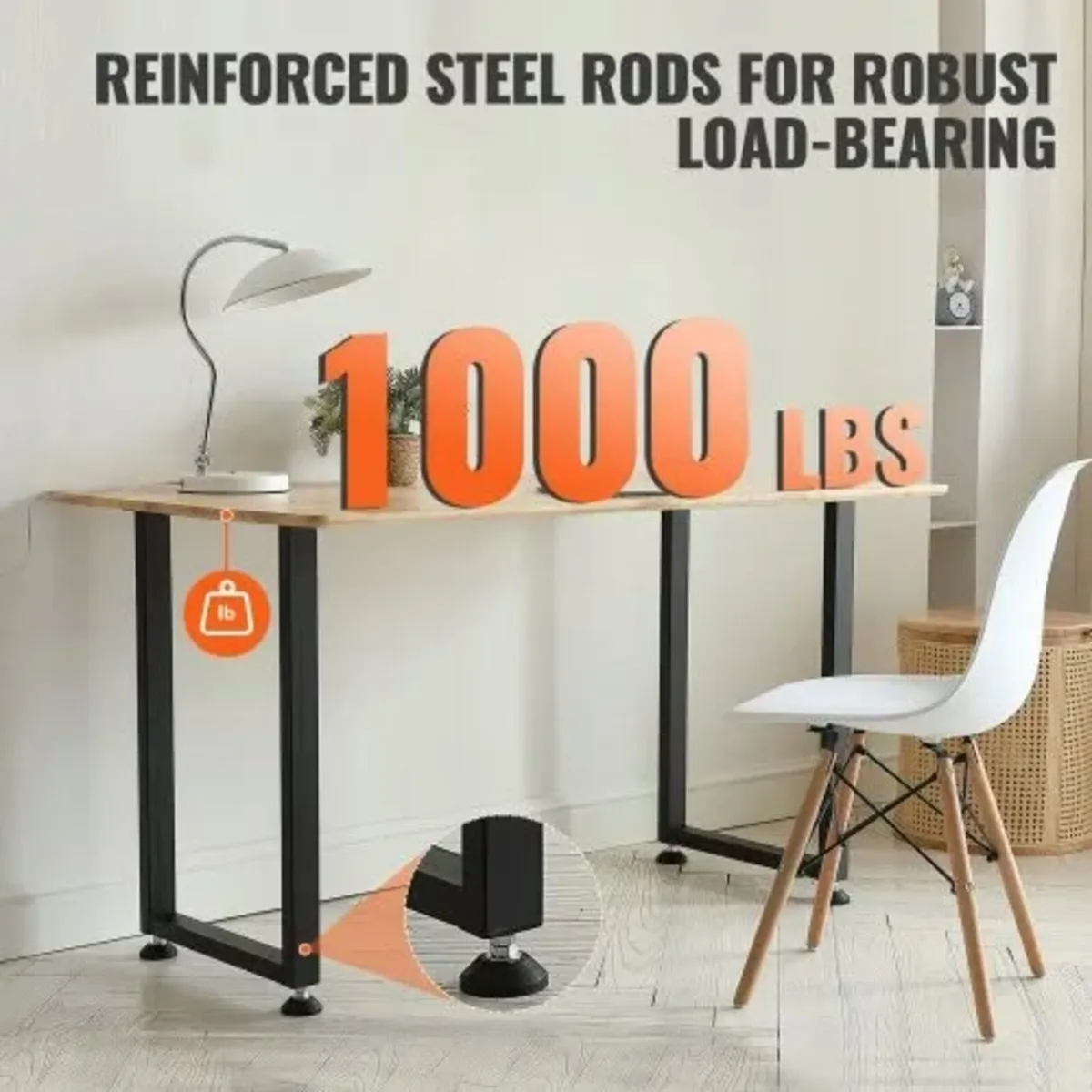 711.2MM Adjustable Furniture Legs, Square Reinforc - Image 2