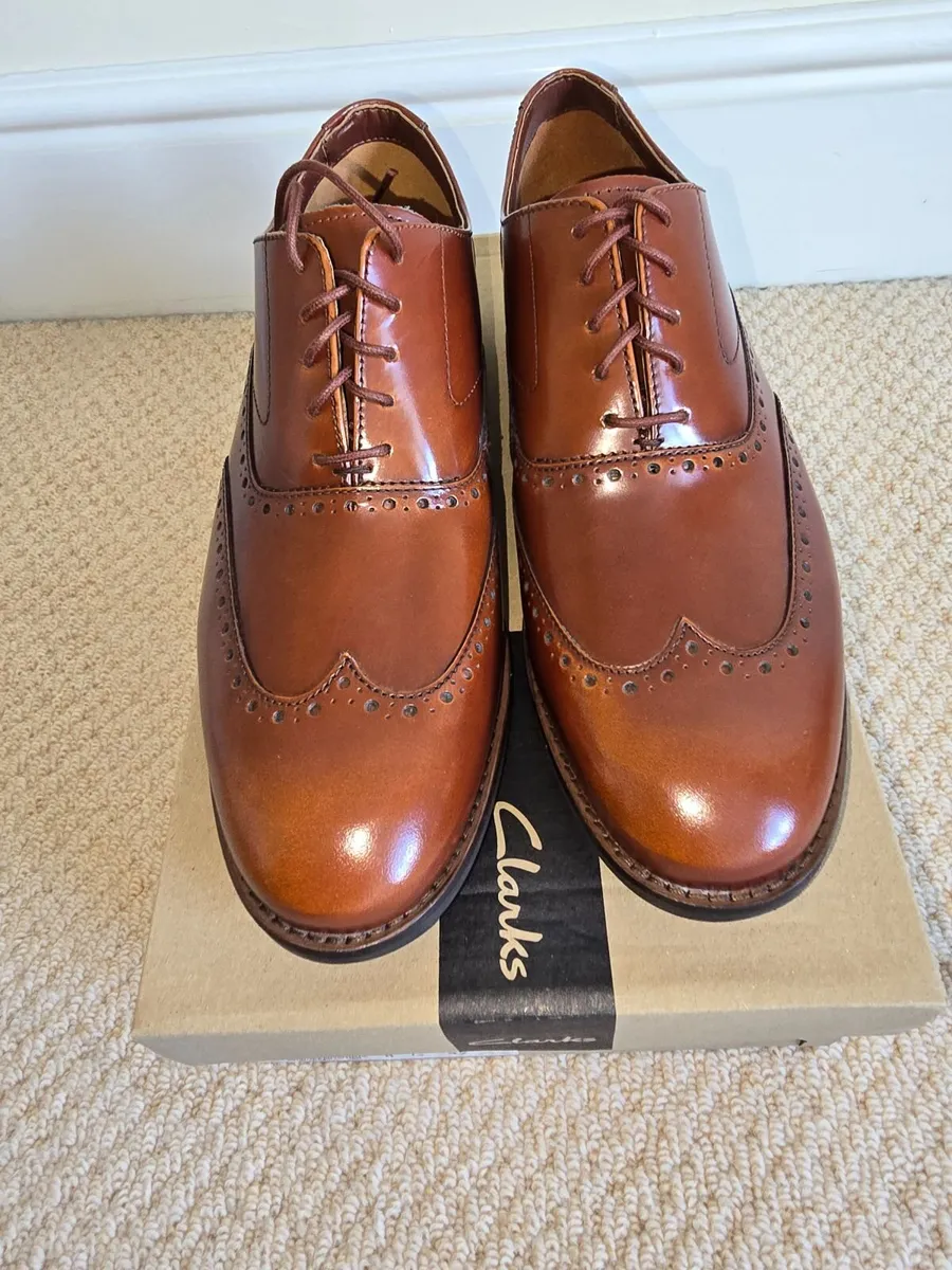 Mens Leather Shoes, New - Image 1