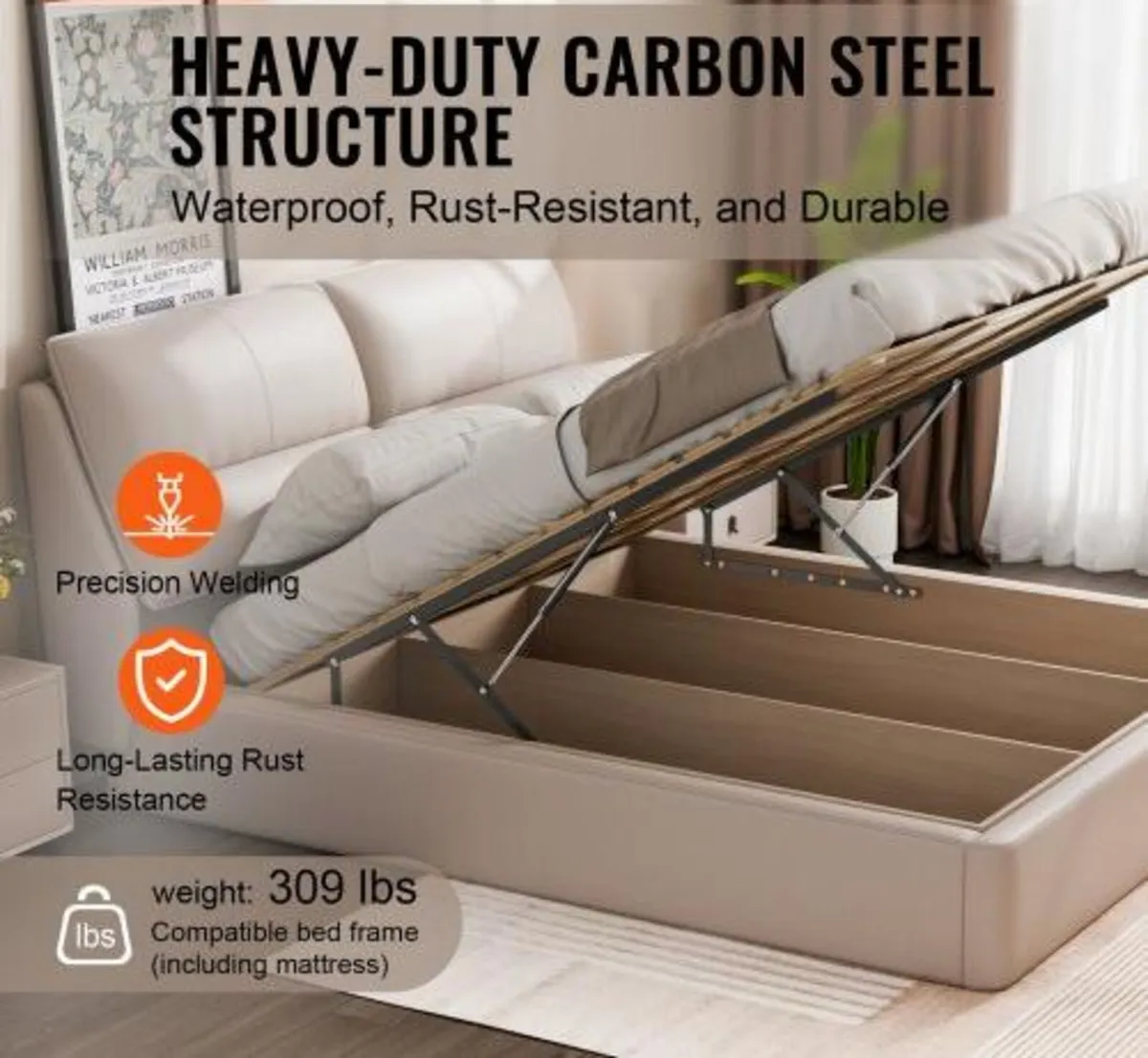 Bed Lift 149.9 cm x 200.7 cm Compatible Bed Size 1 - Image 2