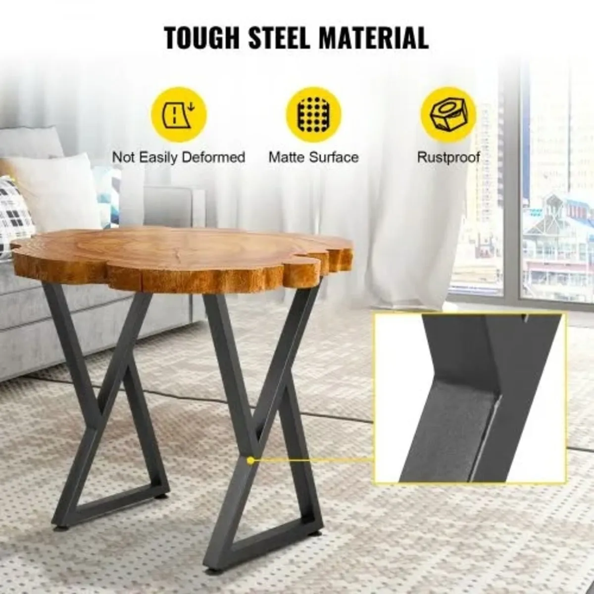 Z Shape Metal Table Legs Dining Table Legs 28"x18" - Image 2