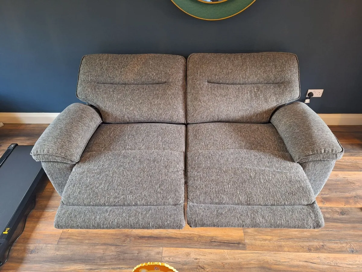 Grey Electric Recliner Sofa - Image 1